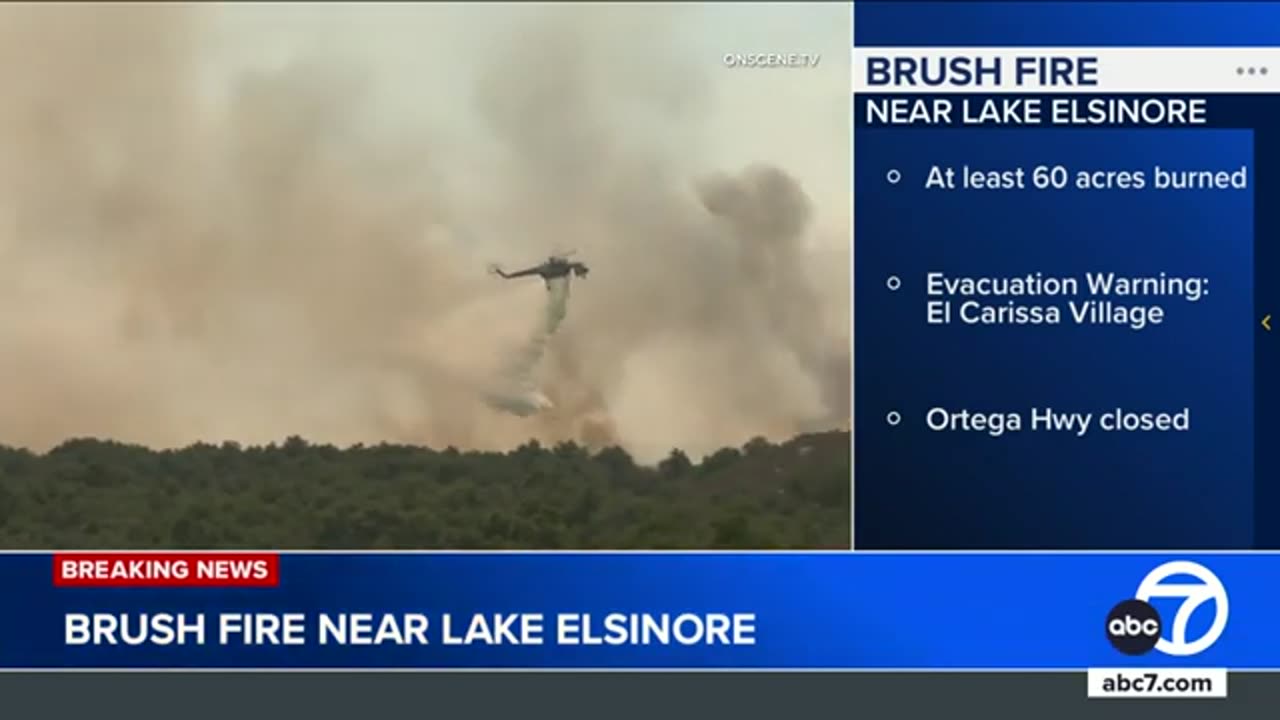 100-acre brush fire prompts mandatory evacuation order for Tenaja Truck ...