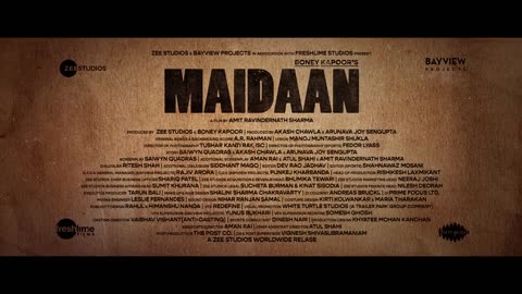 Maidaan Trailer Ajay Devgn Amit Sharma Boney K A.R. Rahman Fresh Lime Films EID 2024