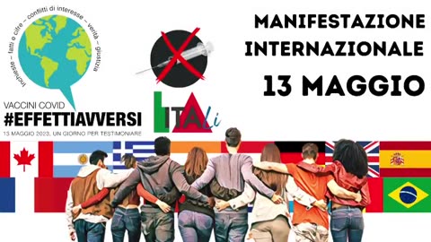 13 MAGGIO: MANIFESTAZIONE INTERNAZIONALE - EFFETTI AVVERSI DA VACCINO