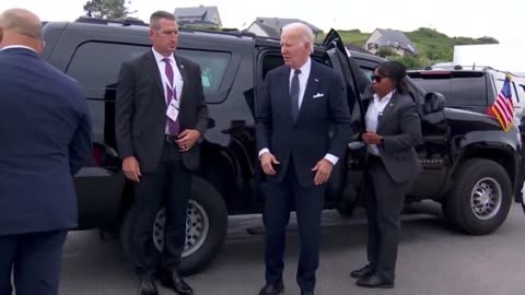 Joe Biden Completely Lost After Normandy Ceremony