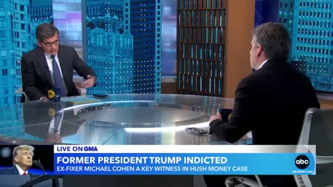 Michael Cohen is 'absolutely' prepared to be cross-examined after Trump's indictment l GMA[720p-HD]