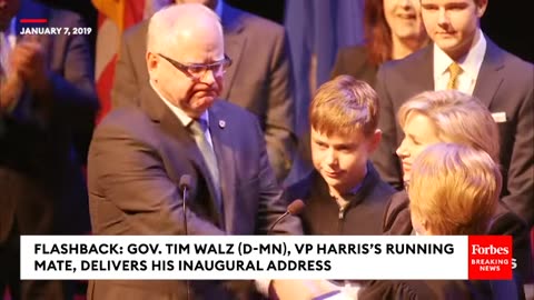 FLASHBACK: Tim Walz—Kamala Harris's VP Choice—Gives Inaugural Address As Minnesota Governor