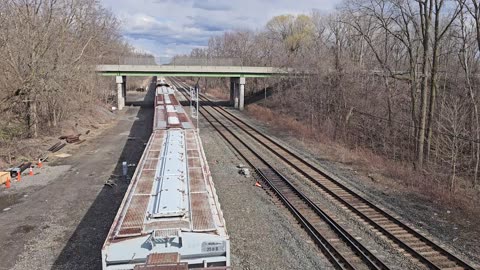 Two Cool CSX Manifest Freight Train On The Ex NYC Main Around DeWitt