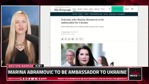 CHILDLESS OCCULTIST MARINA ABRAMOVIC IS ZELENSKY’S NEW AMBASSADOR FOR UKRAINE TO REBUILD SCHOOLS