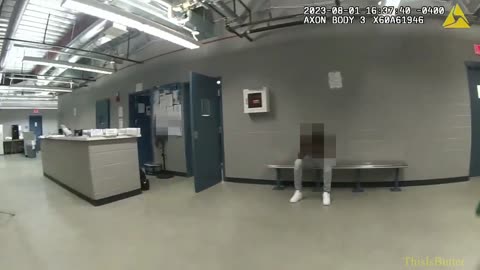 Man arrested for domestic dispute struggles with officer inside a holding cell