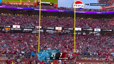 Detroit Lions vs. San Francisco 49ers Game Highlights 2023 NFC Championship