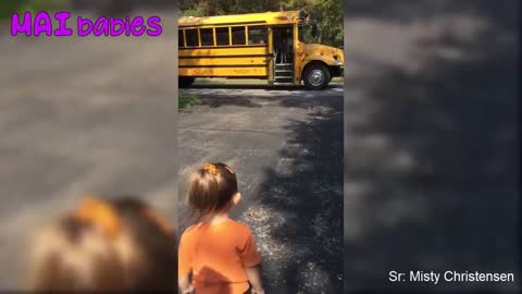 Big Sister Gives she Sister a Comforting hug after being back home from School