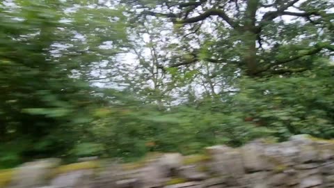 Countryside In Great Britain From A Car