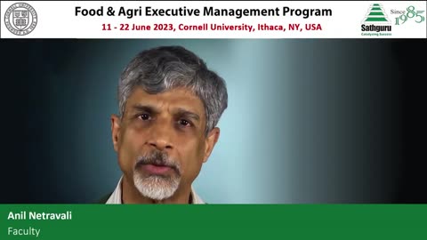 Cornell Sathguru Food and Agri Executive Management Program - AMP 2023