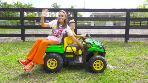 Chris and mom learn how to harvest fruits and