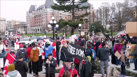 Canada Freedom Rally, Victoria, BC Jan. 29, 2022