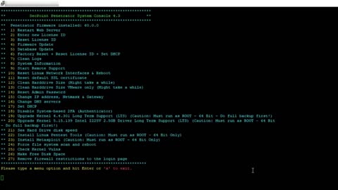 SecPoint Penetrator Vulnerability Scanner V60 Change DNS Terminal