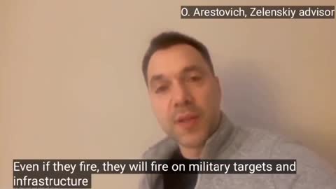 Ukraine - Zelensky advisor and ISIL admirer admits that Russia isn't targeting civilian targets.