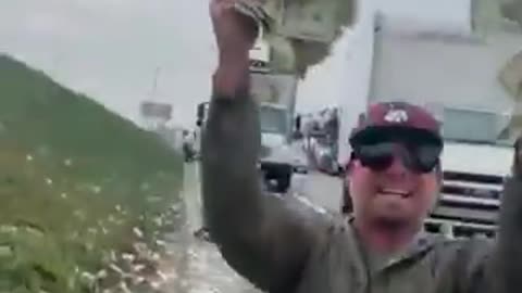 An armored truck dumped cash on a San Diego freeway, triggering a goldrush