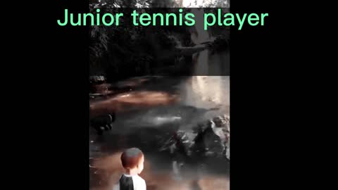 Junior tennis player