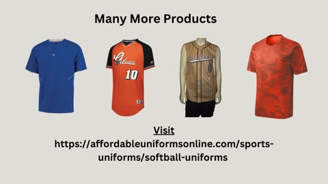 Affordable Softaball Uniforms Online