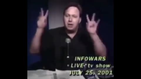 Alex Jones on July 25, 2001: 'The Gov't Is Planning Terrorism'