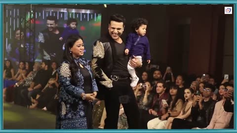 Bharti Singh Son Gola Laksh 1st Ramp Walk On Stage At Beti Fashion Show 2023