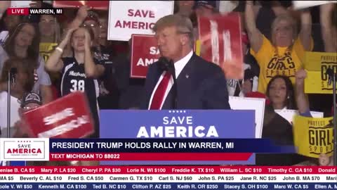 President Donald Trump rally Warren MI I’m going to be fighting for you for a long time Links below