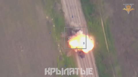 Russian Lancet kamikaze drone destroys Ukrainian OSA air defense system