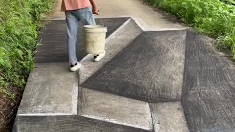 Anamorphic 3D art