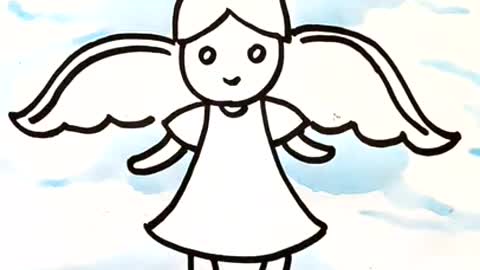 How to draw an Angel