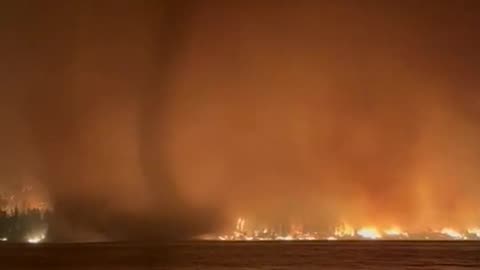 'Fire tornado' captured swirling around British Columbia wildfires #Shorts