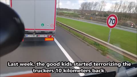 Hungarian truck driver runs the illegal immigrant gauntlet in Calais! I have been