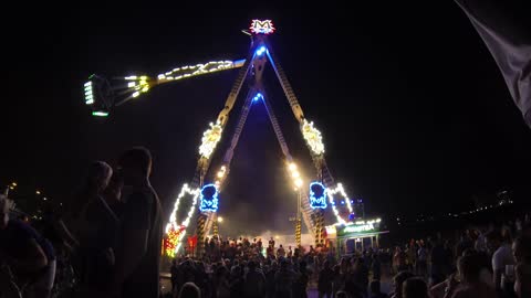 people at the amusement park