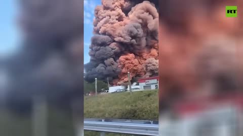 BioLab chemical plant catches fire in Georgia, US