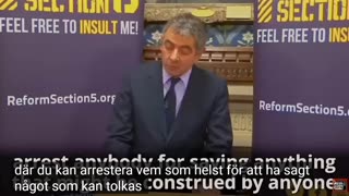 # 1080 - Rowan Atkinson om yttrandefrihet.SVENSKTEXTAD