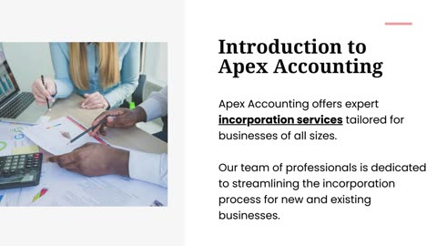 Expert Incorporation Services for Your Business - Apex Accounting