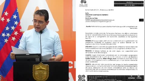 Por venta de tanque, gobernador del Magdalena instauró denuncia penal