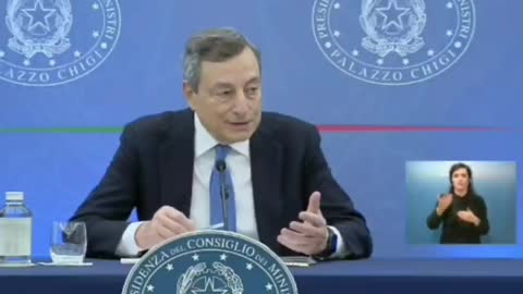 Mario Draghi: "The unvaccinated are not part of our society."