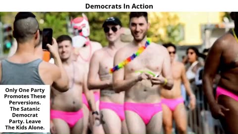 Democrats In Action - Pride Parade perving in front of little kids.