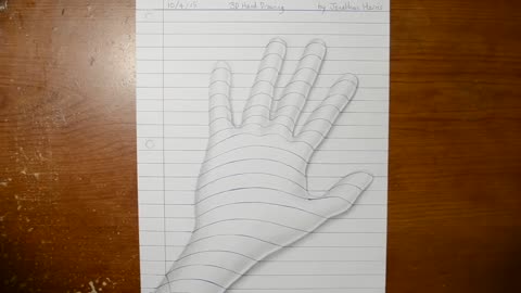 How to Draw a 3D Hand - Trick Art Optical Illusion