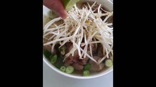 Homemade Pho & Steamed Eggs with Grounded Beef