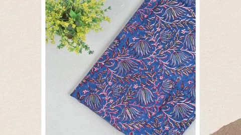 Hand Block Print Cotton Fabric – Traditional Elegance with Modern Comfort