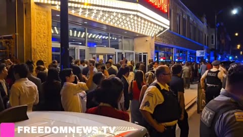 Protesters FLOOD outside VP Kamala Harris DNC AfterParty Event, Disrupting Attendees