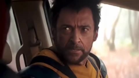 😂Deadpool and Wolverine Car Funny Scene Hindi #shortsfeed #marvel #rumble #deadpool3 #deadpool