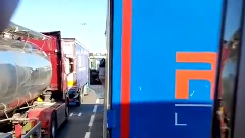 The reality of life for truckers in Calais as they try to do their jobs despite the