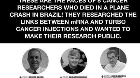 These Are The Faces Of 8 Cancer Researchers Who Died In A Plane Crash In Brazil!