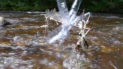 Water Wheel from Plastic Bottles