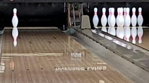 Bowling from 9/1/2024, Game 5 of 8, final score; 215