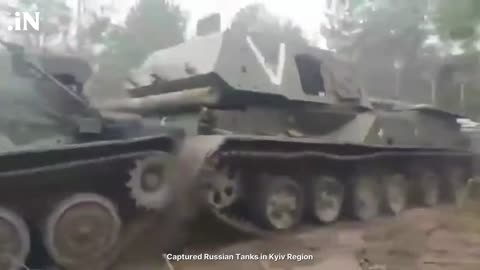 Ukrainian Forces Captured Russian T-72 Tank And BTR-80