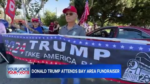 Former Pres. Donald Trump visits Bay Area for fundraising event ahead of November election