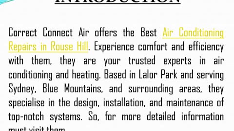 The Best Air Conditioning Maintenance in Rouse Hill