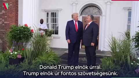 Prime Minister of Hungary Viktor Orbán shared videos of his meeting with DJT on Tuesday.