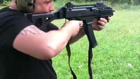 CZ Scorpion With A Binary Trigger 9mm