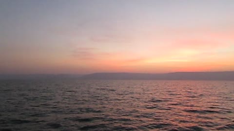 Tiberias, Israel sunrise over the Sea of Galilee (Kinneret)